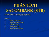 Bài thuyết trình Phân tích sacombank (stb)