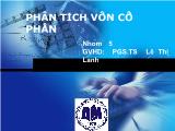 Bài thuyết trình Phân tích vốn cổ phần