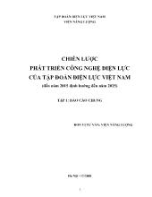 Báo cáo Chiến lược phát triển công nghệ điện lực của tập đoàn điện lực Việt Nam