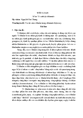 Chuyên đề Vai trò của vi khuẩn trong chăn nuôi hiện nay