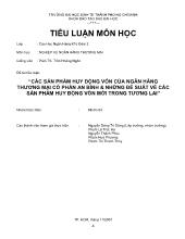Tiểu luận Các sản phẩm huy ðộng vốn của ngân hàng thương mại cổ phần an bình và những ðề suất về các sản phẩm huy ðộng vốn mới trong tương lai