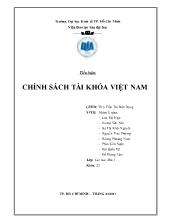 Tiểu luận Chính sách tài khóa Việt Nam