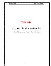 Tiểu luận Đầu tư tài sản toàn cầu