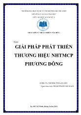 Tiểu luận Giải pháp phát triển thương hiệu ngân hàng thương mại cổ phần Phương Đông