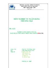 Tiểu luận Nghiệp vụ huy động vốn tại ngân hàng thương mại cổ phần phát triển nhà tp.HCM(hdbank)