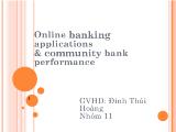 Tiểu luận Online banking applications & community bank performance