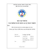 Tiểu luận Phân tích nhu cầu tài trợ của doanh nghiệp nhỏ và vừa (Trường hợp Công ty cổ phần thương mại xuất nhập khẩu Việt Hàn)
