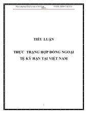 Tiểu luận Thực trạng hợp đồng kỳ hạn tại Việt Nam