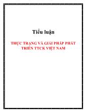 Tiểu luận Thực trạng và giải pháp phát triển thị trường chứng khoán Việt Nam
