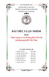 Tiểu luận Thực trạng và xu hướng phát triển thị trường ngoại hối Việt Nam