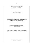 Tóm tắt luận văn Phát triển du lịch tỉnh Bình Định theo hướng bền vững