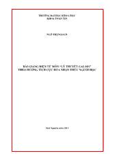 Bài giảng điện tử môn “lý thuyết galois” theo hướng tích cực hóa nhận thức người học