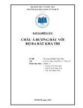 Bài nghiên cứu châu á đương đầu với bộ ba bất khả thi