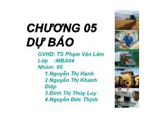 Bài thảo luận Chương 05- dự báo