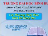 Bài thuyết trình Các Phương Pháp Phát Hiện Bò Động Dục