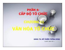 Bài thuyết trình Chương 11- văn hóa tổ chức