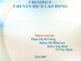 Bài thuyết trình Chương 9- Chuyển dịch lao động