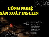 Bài thuyết trình Công nghệ sản xuất insulin