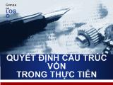 Bài thuyết trình Quyết định cấu trúc vốn trong thực tiễn