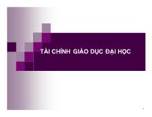 Bài thuyết trình Tài chính giáo dục đại học