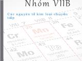 Báo cáo Các nguyên tố kim loại chuyển tiếp