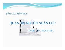 Báo cáo Phân tích các yếu tố ảnh hưởng đến đào tạo và phát triển nguồn nhân lực trong tổ chức doanh nghiệp