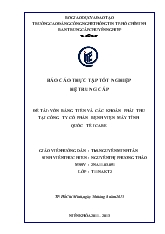 Báo cáo Vốn bằng tiền và các khoản phải thu tại công ty cổ phần bệnh viện máy tính quốc tế icare