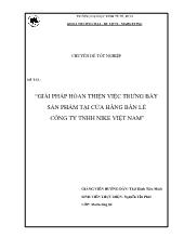 Chuyên đề Giải pháp hòan thiện việc trưng bày sản phẩm tại cửa hàng bán lẻ công ty TNHH nike Việt Nam