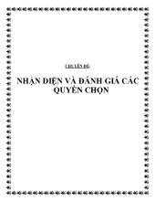 Chuyên đề Nhận diện và đánh giá các quyền chọn