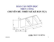 Chuyên đề : thiết kế kè bản tựa