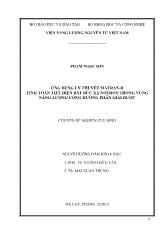 Chuyên đề Ứng dụng lý thuyết ma trận-R tính toán tiết diện bắt bức xạ nơtron trong vùng năng lượng cộng hưởng phân giải được