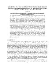 Đề tài Ảnh hưởng của việc bổ sung enzyme trong khẩu phần có khoai mỳ đến tỷ lệ tiêu hóa và sinh trưởng của heo thịt