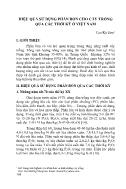 Đề tài Hiệu quả sử dụng phân bón cho cây trồng qua các thời kỳ ở Việt Nam