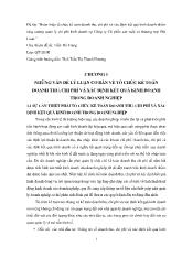 Đề tài Hoàn thiện tổ chức kế toán doanh thu, chi phí và xác định kết quả kinh doanh nhằm tăng cường quản lý chi phí kinh doanh tại Công ty Cổ phần sản xuất và thương mại Đài Loan