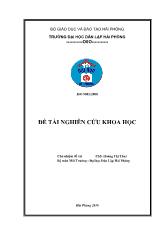 Đề tài Nghiên cứu xử lý nước thải sinh hoạt bằng bãi lọc ngầm trồng cây dòng chảy ngang