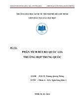 Đề tài Phân tích rủi ro quốc gia trường hợp trung quốc