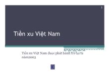 Đề tài Tiền xu Việt Nam