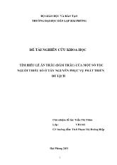Đề tài Tìm hiểu lễ ăn trâu (đâm trâu) của một số tộc nguời thiểu số ở tây nguyên phục vụ phát triển du lịch