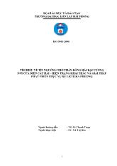 Đề tài Tìm hiểu về tín ngưỡng thờ thần đông hải đại vương nơi cửa biển cát hải – hiện trạng khai thác và giải pháp phát triển phục vụ du lịch địa phương