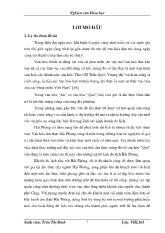 Đề tài Văn hóa ẩm thực bình dân Hải Phòng - Khả năng khai thác phát triển du lịch