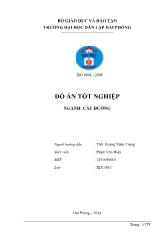 Đồ án Thiết kế tuyến đường mở mới từ m1 đến n1 huyện Yên Bình - Tỉnh (tp) Yên Bái