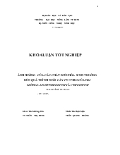 Khóa luận Ảnh hưởng của các chất điểu hòa sinh trưởng đến quá trình nuôi cấy in vitro của hai giống lan dendrobium yà cymbidium