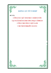 Khóa luận Công tác kế toán huy động vốn tại ngân hàng thương mại cổ phần công thương Việt Nam chi nhánh kiên giang