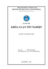 Khóa luận Đánh giá tài nguyên du lịch nhân văn của thành phố Hưng Yên