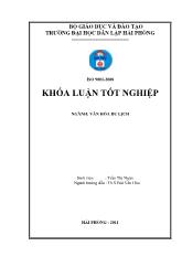 Khóa luận Đề xuất một số giải pháp phát triển du lịch Hải Phòng giai đoạn 2011 – 2015