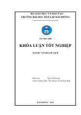 Khóa luận Hiện trạng, tiềm năng và giải pháp phát triển loại hình du lịch team building ở Hải Phòng