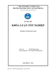 Khóa luận Khai thác một số lễ hội tiêu biểu ở thanh hóa phục vụ phát triển du lịch