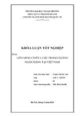 Khóa luận Liên minh chiến lược trong ngành ngân hàng tại Việt Nam