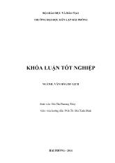 Khóa luận Nghi lễ cày tịch điền đọi sơn huyện Duy Tiên tỉnh Hà Nam với phát triển du lịch