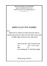 Khóa luận Phân tích cơ bản và phân tích kỹ thuật trong kinh doanh trên thị trường ngoại hối và điều kiện áp dụng cho Việt Nam